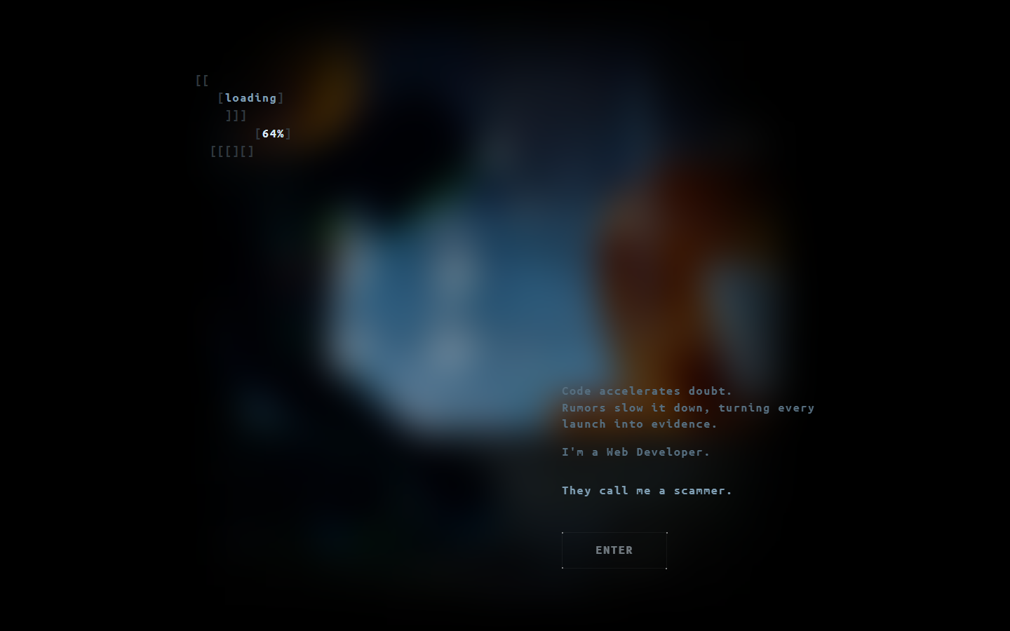 Escape Matrix website hero section